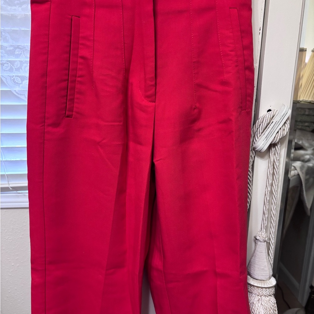 Vibrant Red Trousers